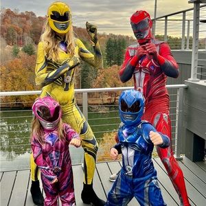 Power ranger family costumes set